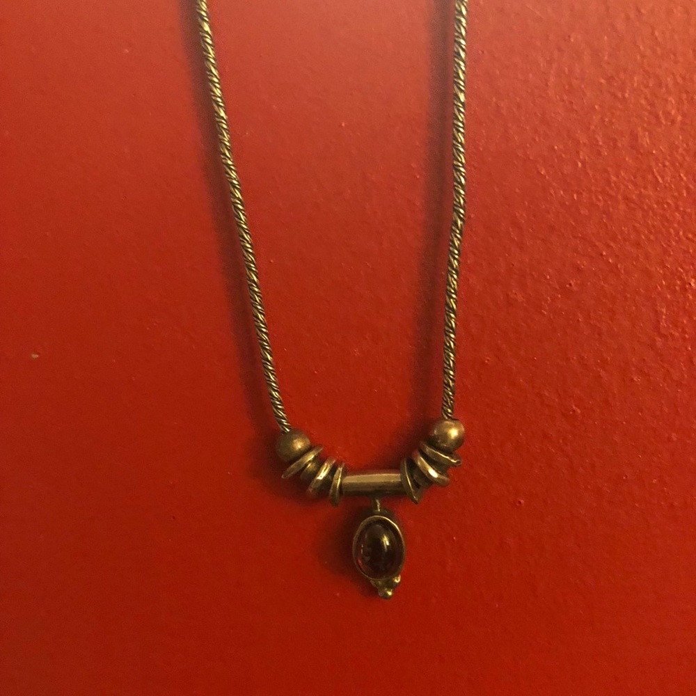 Amethyst Necklace T-bar Style